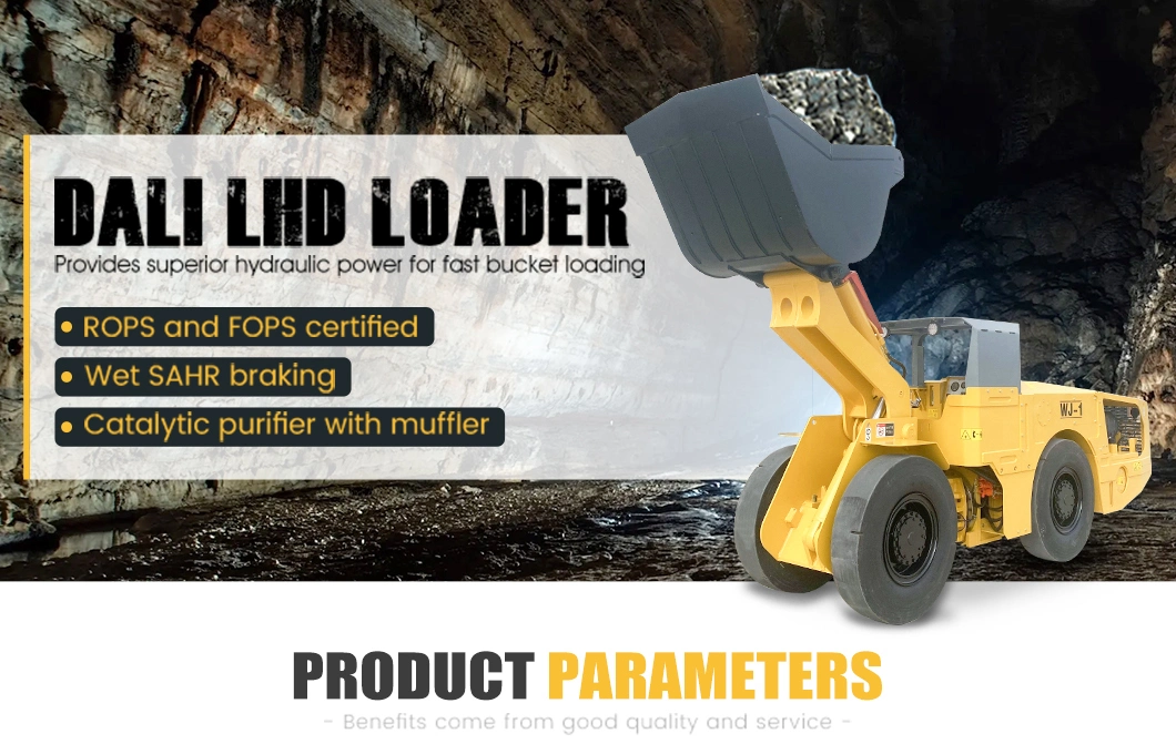 Sturdy underground wheel mucking loader popular LHD machine in mining