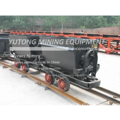 Kfu Bucket Tipping Rail Mine Wagon Car for Mining /Railway Wagon for Sale